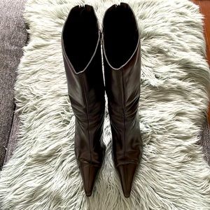 Aldo Brown Leather Boots Size 8